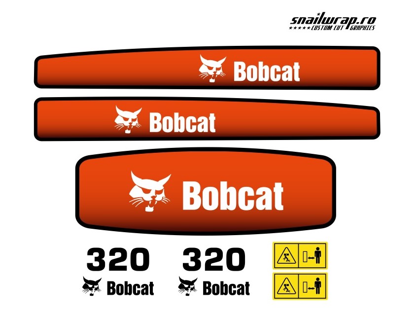 Stickere autocolante Bobcat 320