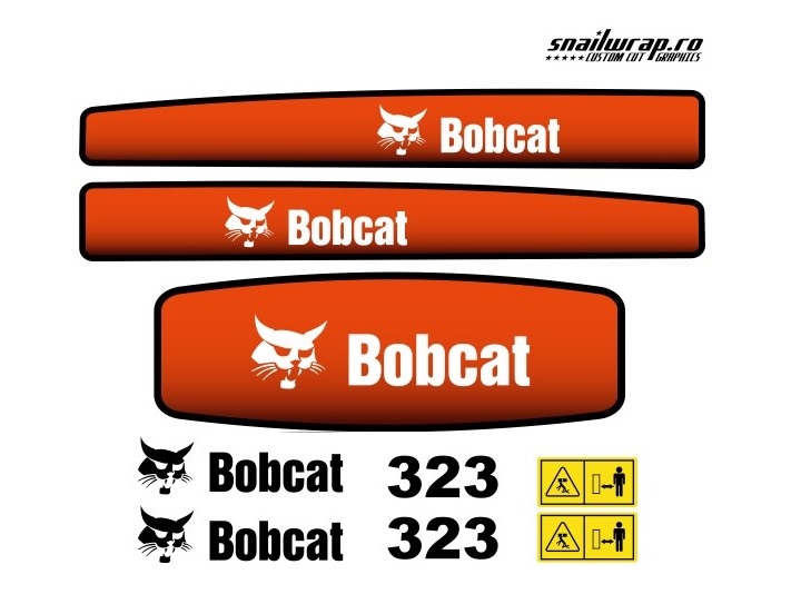 Stickere autocolante Bobcat 323
